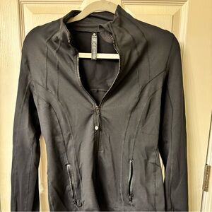 90 degrees black athletic zip up sweatshirt